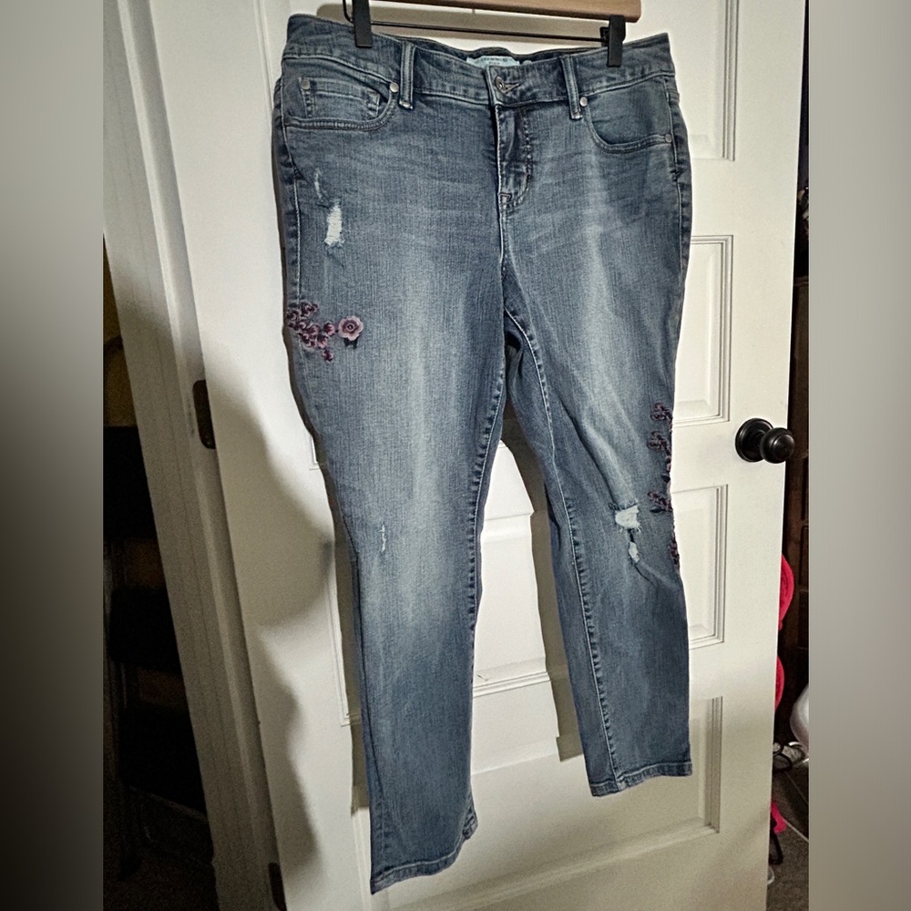 Distressed jeans